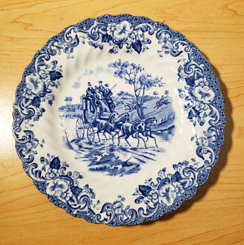 Johnson Bros Coaching Scenes Bread Plate